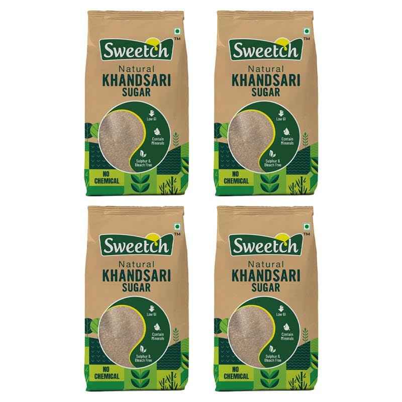 Sweetch Natural Khandsari Sugar (Raw cane Sugar) 1 KG