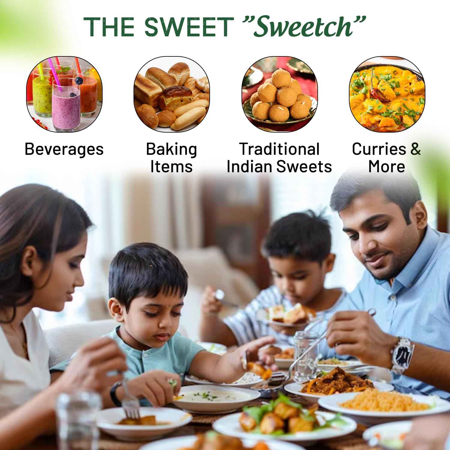 Sweetch Natural Palm Sugar 350 GM + Palm Syrup 400 GM Combo