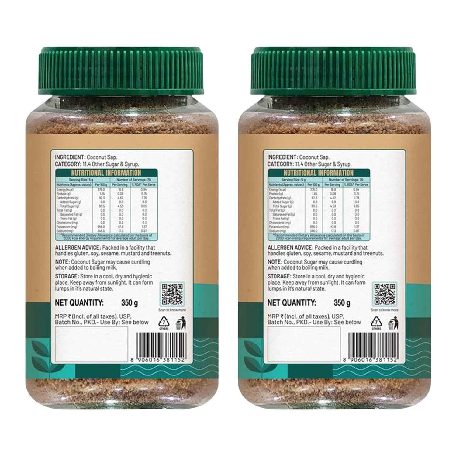 Sweetch Natural Coconut Sugar 350 GM Jar