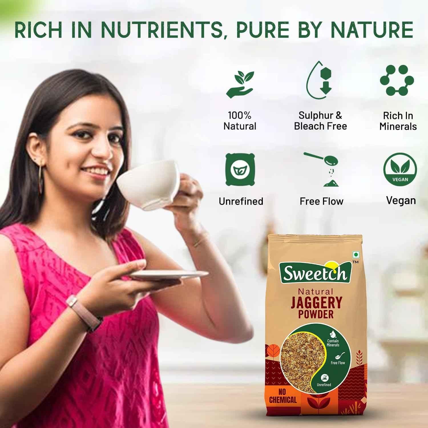 Sweetch Natural Cane Jaggery Powder 1 KG