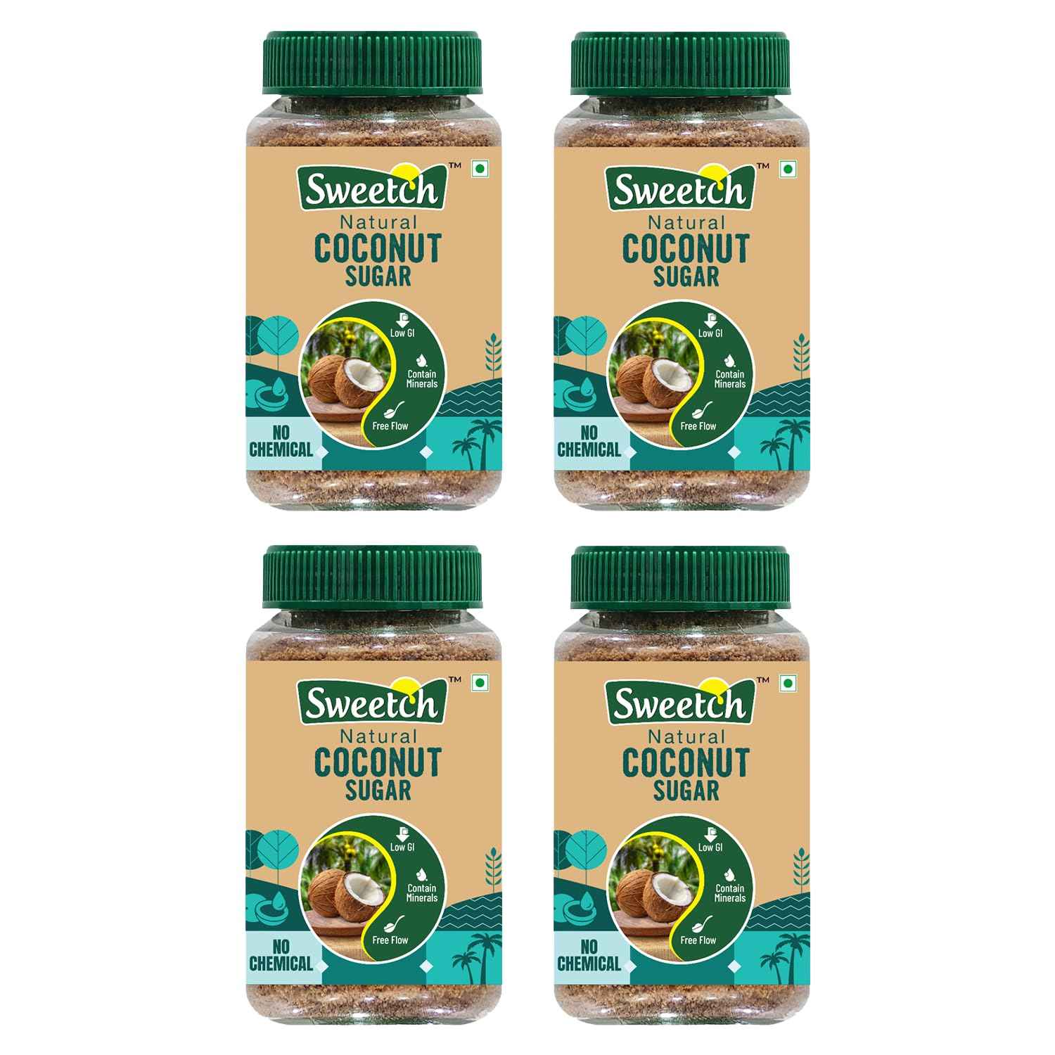 Sweetch Natural Coconut Sugar 350 GM Jar