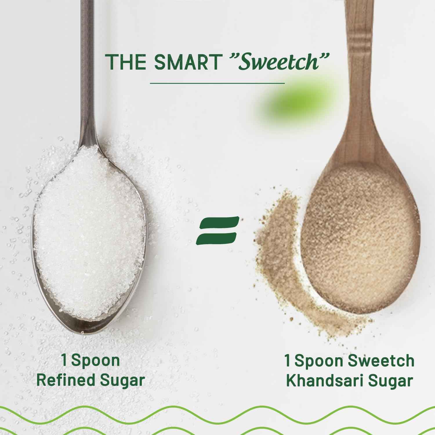 Sweetch Natural Khandsari Sugar (Raw cane Sugar) 1 KG