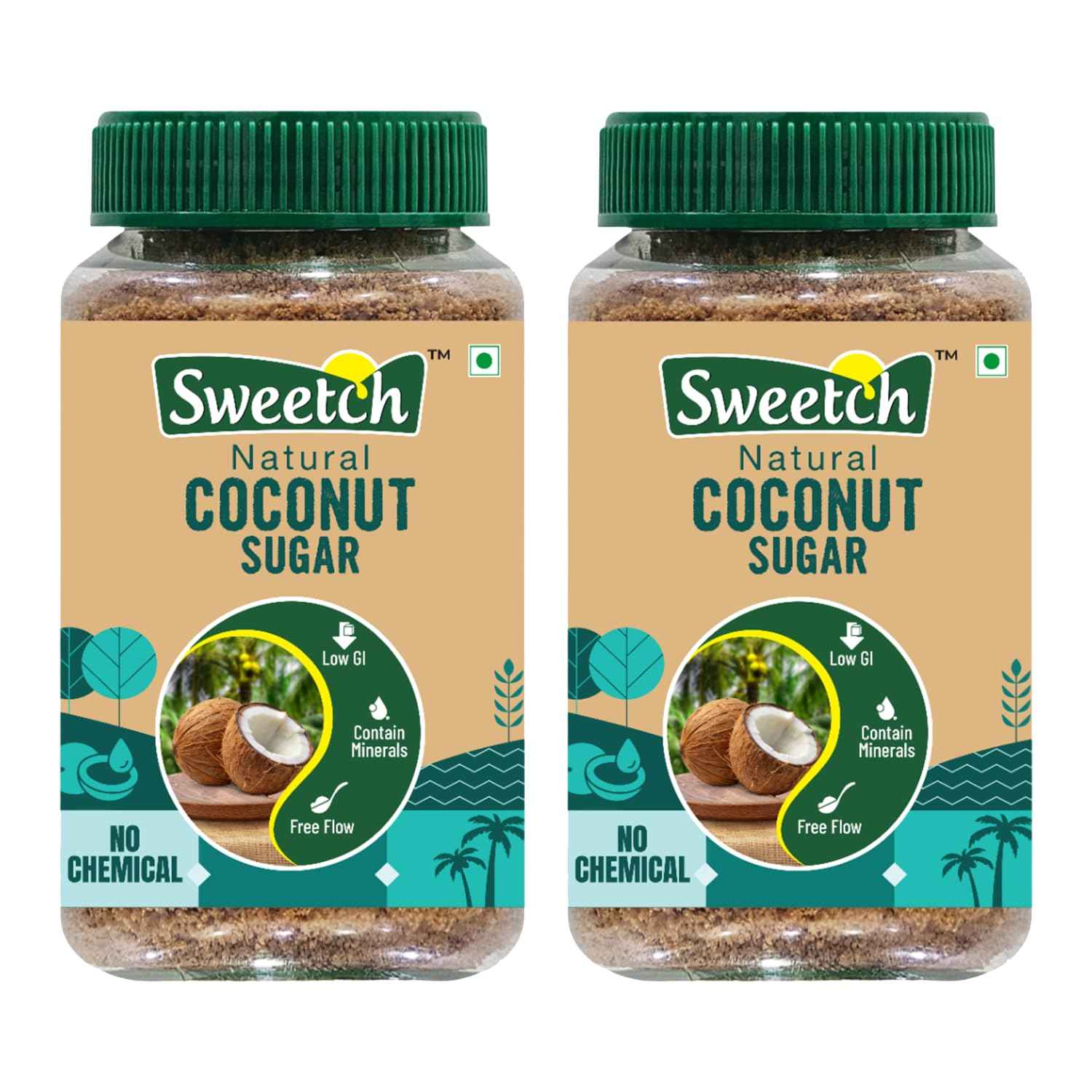Sweetch Natural Coconut Sugar 350 GM Jar