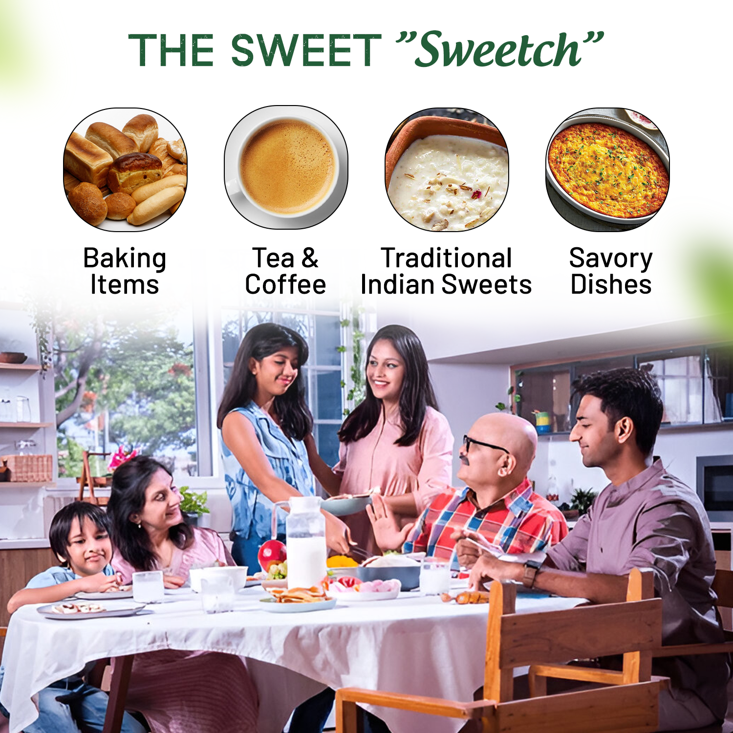 Sweetch Natural Khandsari Sugar (Raw cane Sugar) 1 KG