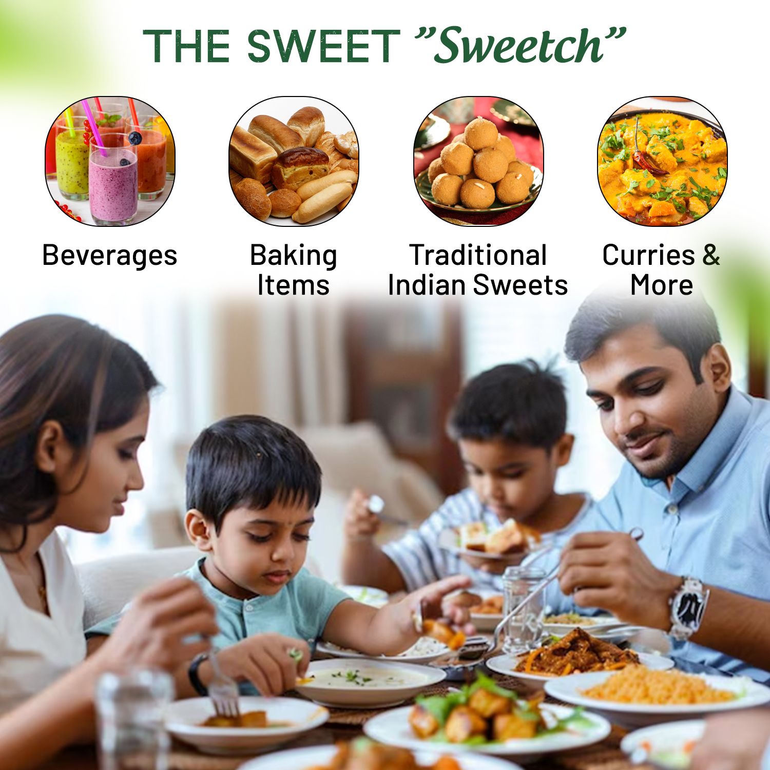 Sweetch Natural Palm Sugar 350 GM Jar