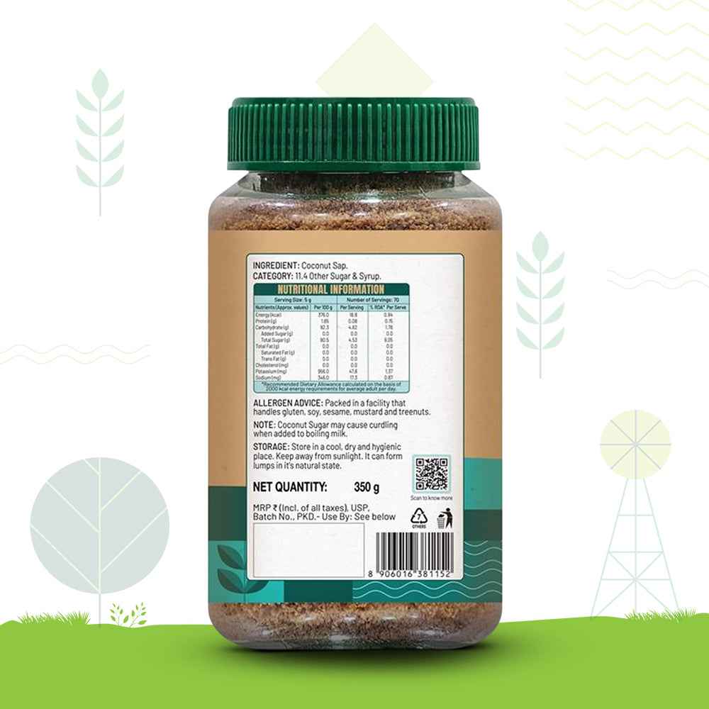 Sweetch Natural Coconut Sugar 350 GM Jar