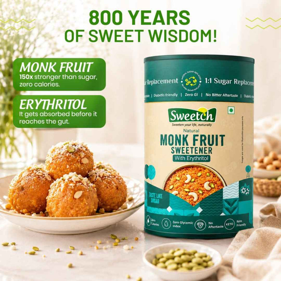 Sweetch Monk Fruit Sweetener with Erythritol 200gm