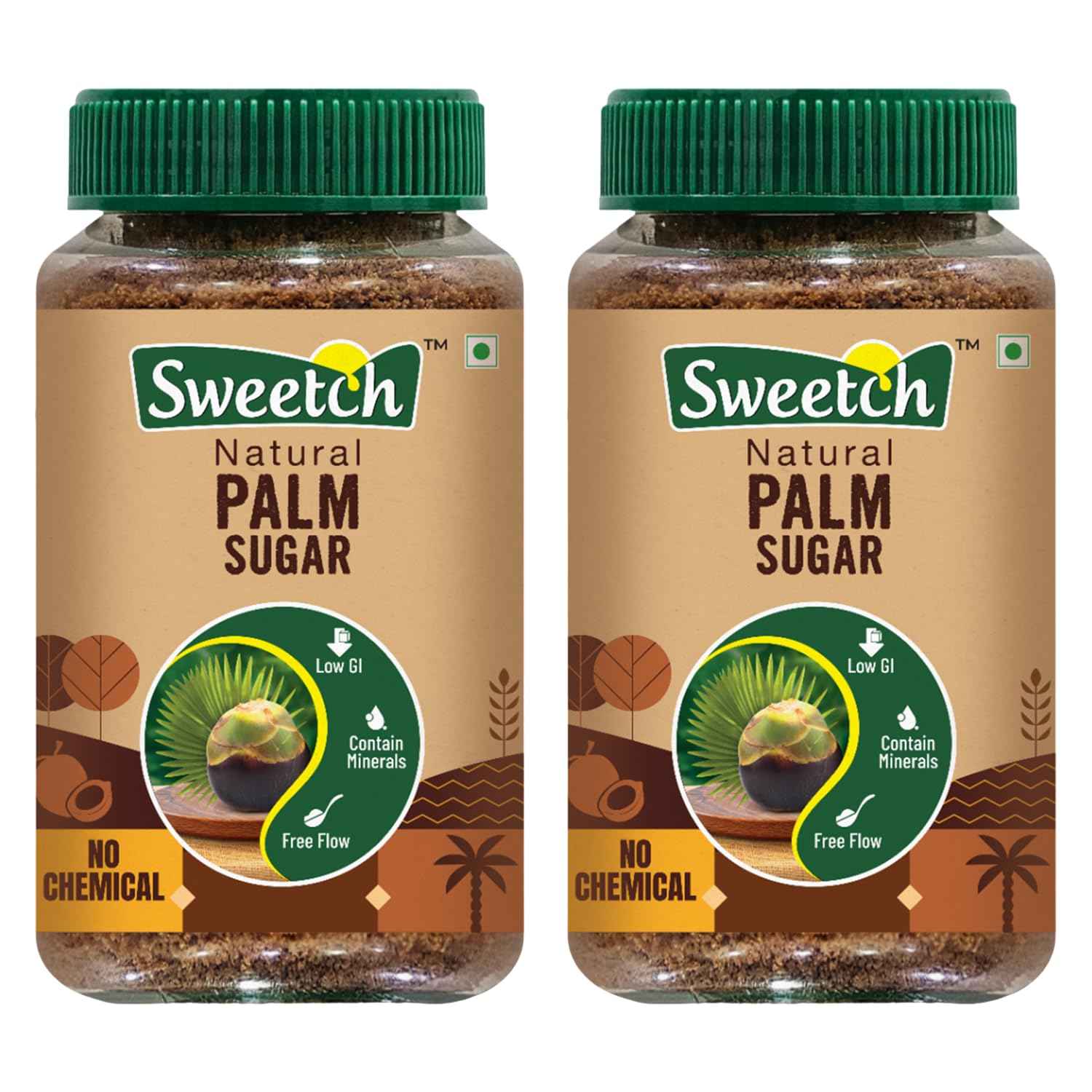 Sweetch Natural Palm Sugar 350 GM Jar