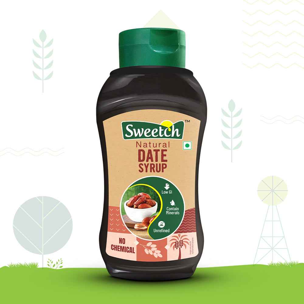 Sweetch Dates Syrup | Convenient Squeeze Bottle (400 gm)
